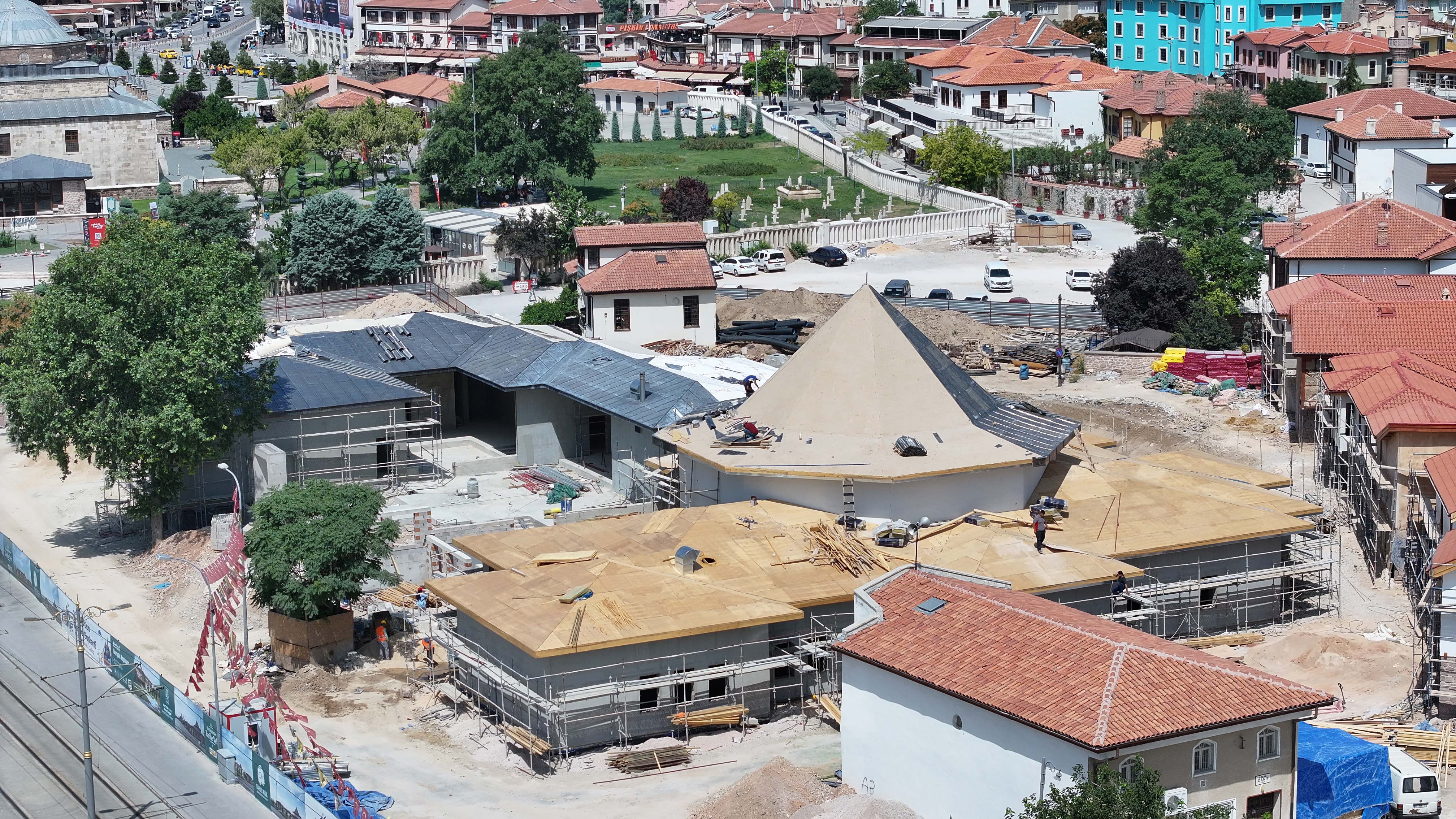 Mevlevi Dergâhı projesinde inşaatın yüzde 45’i tamamlandı