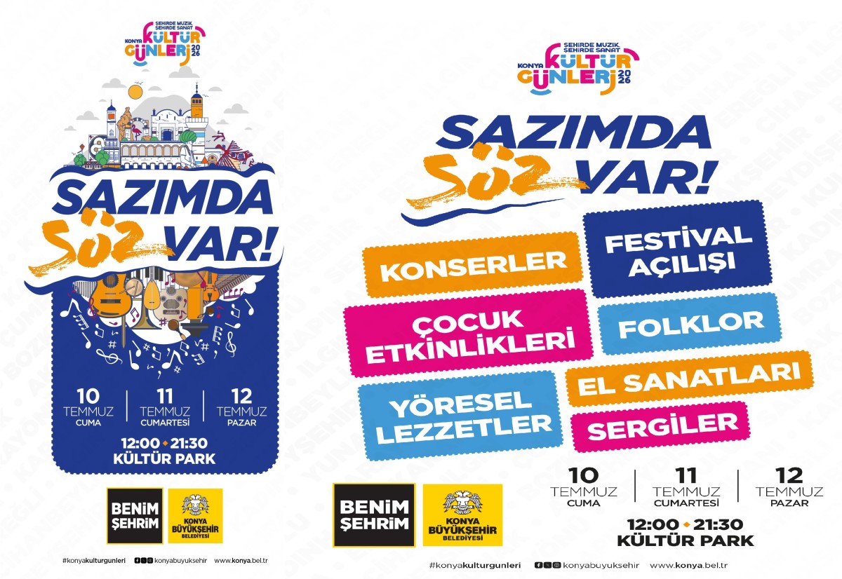 Konya Kültür Günleri Kültürpark’ta 31 İlçenin Değerlerini Buluşturacak