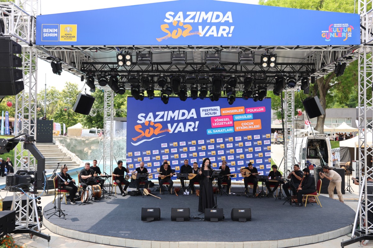 Konya Kültür Günleri “Sazımda Söz Var” sloganıyla başladı
