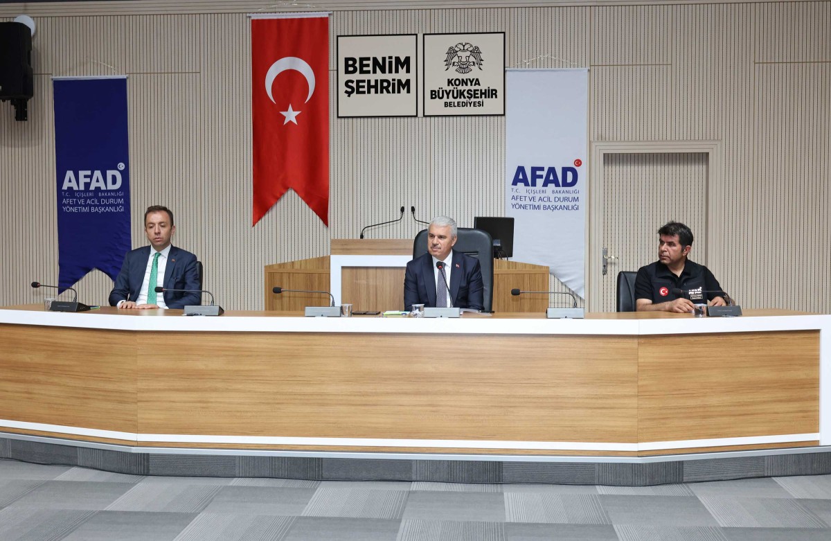 Konya'nın afet riskleri için yeni dönem İRAP çalışmaları değerlendirildi