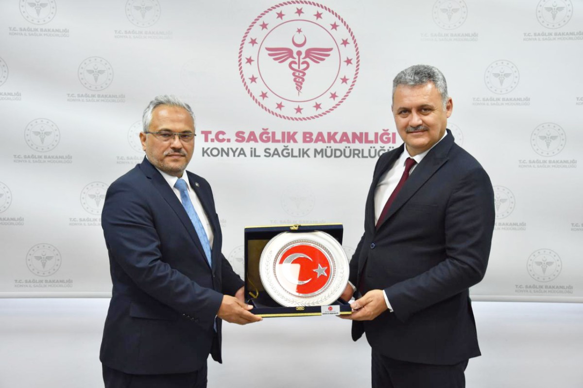 MHP Konya İl Başkanı Sedat Göncü'den İl Sağlık Müdürü Yusuf Yavuz'a ziyaret