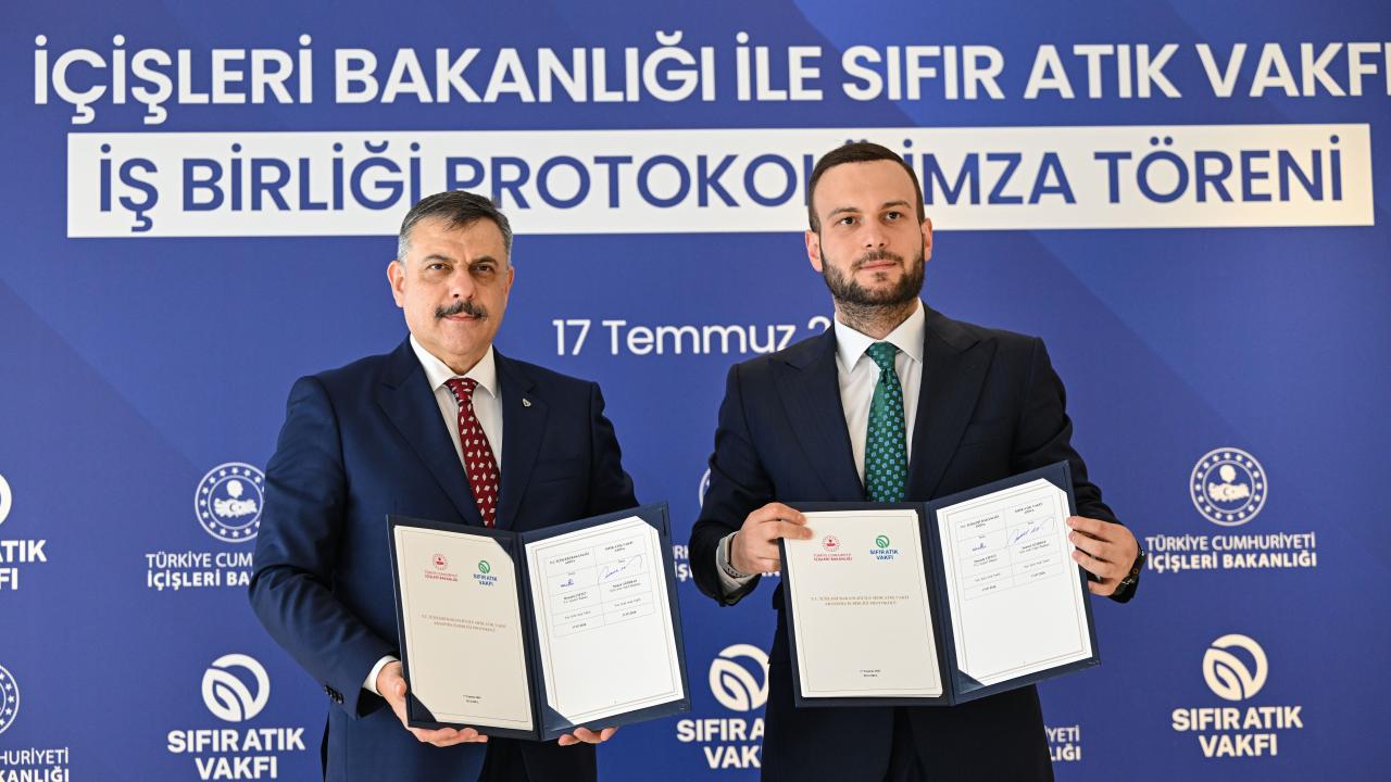 İçişleri Bakanlığı ile Sıfır Atık Vakfı'ndan sıfır atık için iş birliği