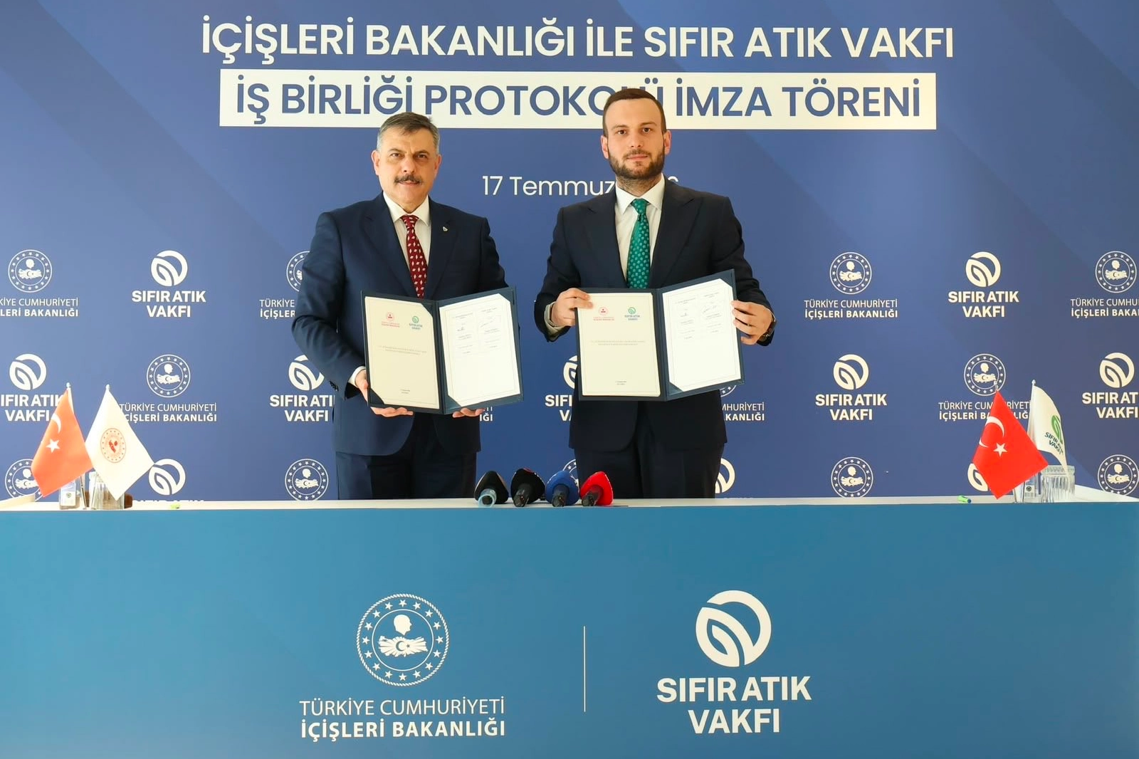 İçişleri Bakanlığı ile Sıfır Atık Vakfı çevre için iş birliği protokolü imzaladı