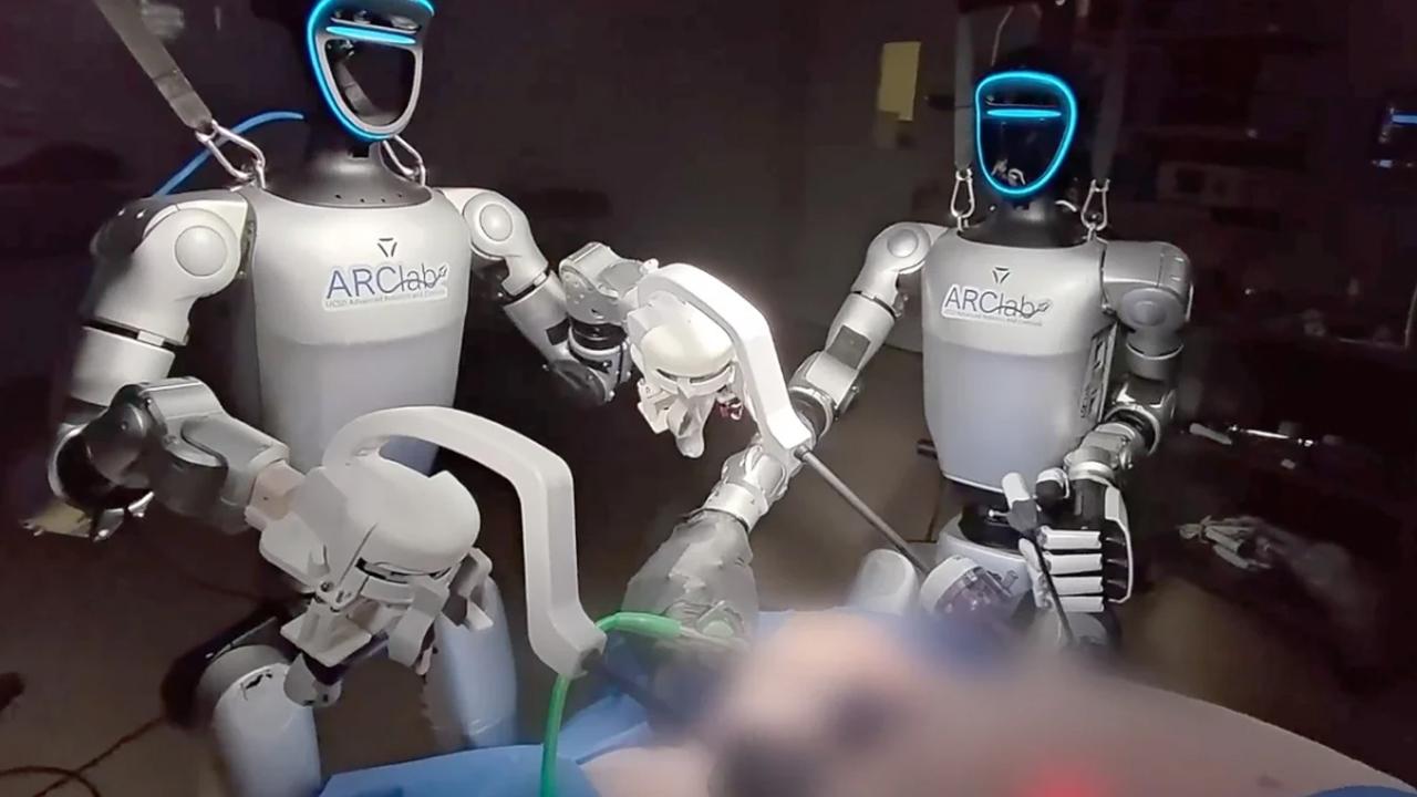 Araştırmada insansı robotlar ilk kez canlı hayvanlar üzerinde cerrahi operasyonda kullanıldı