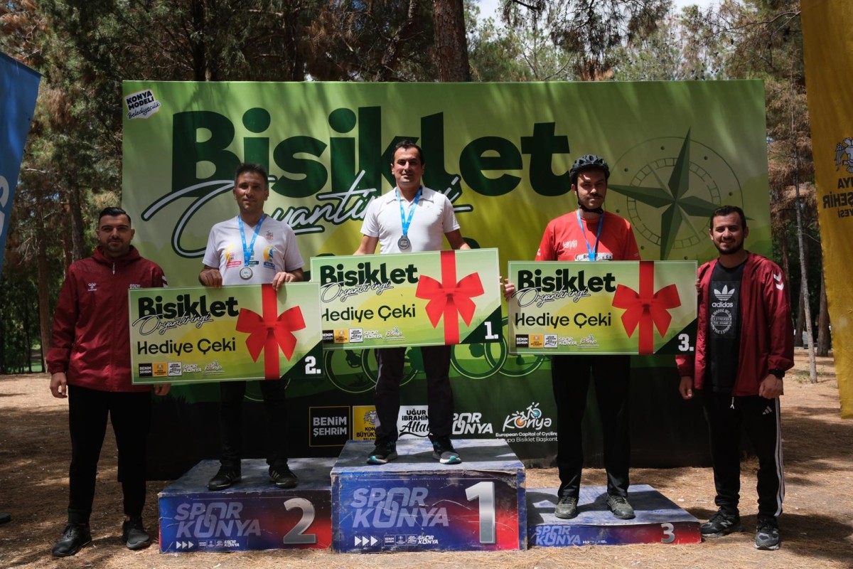 Konya’da bisiklet ve aile oryantiringi yoğun katılımla gerçekleştirildi