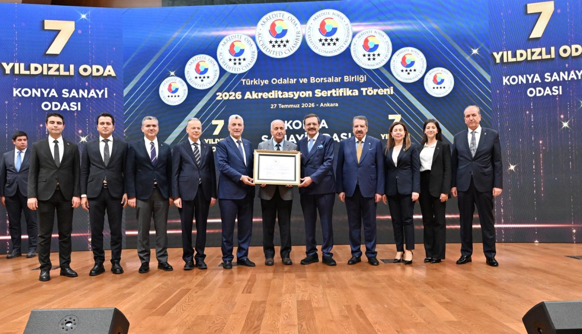 Konya Sanayi Odası, 7 Yıldızlı Akredite Oda unvanı aldı