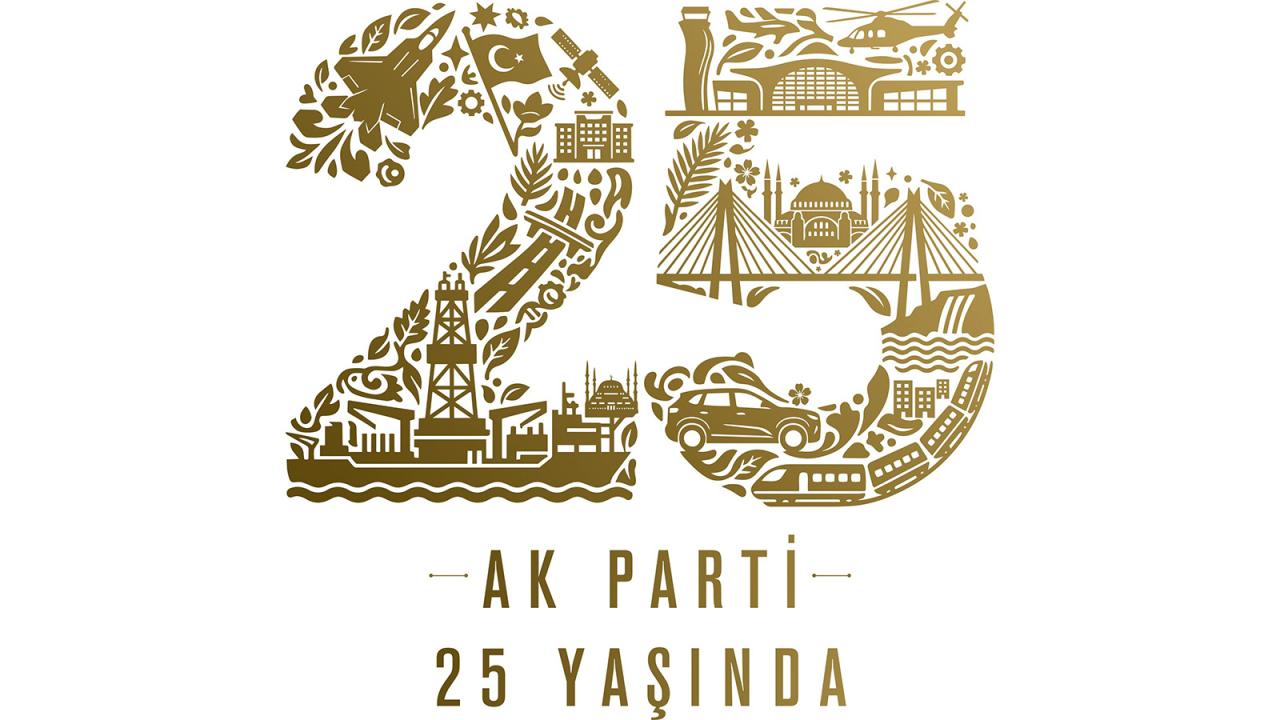 AK Parti, 25. kuruluş yılına özel logo ve sloganını tanıttı