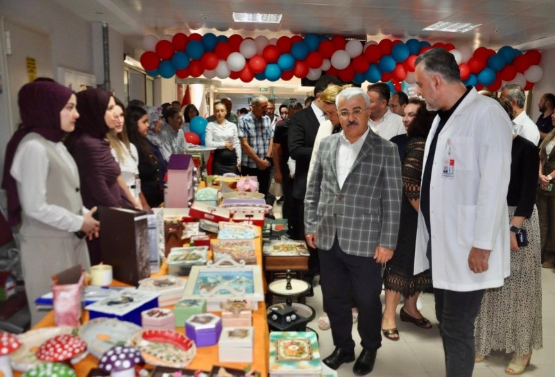 Akşehir'de TRSM danışanlarının el emeği ürünleri sergilendi - Detay görseli 3
