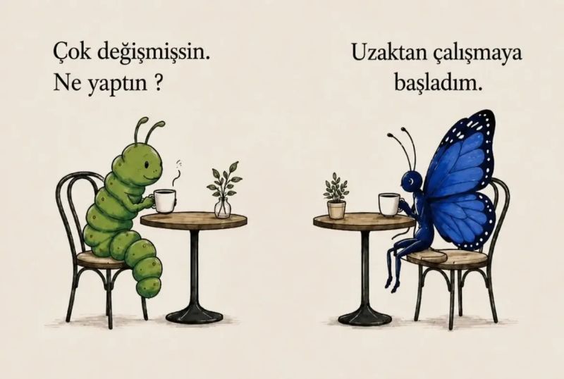 Tırtılın Yolun Sonu Dediğine, Allah Kelebek Demiş